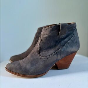 Frye Reina Jea Leather Ankle Boots Size 9